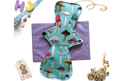 Click to order  10 inch Cloth Pad Mint Funghi now